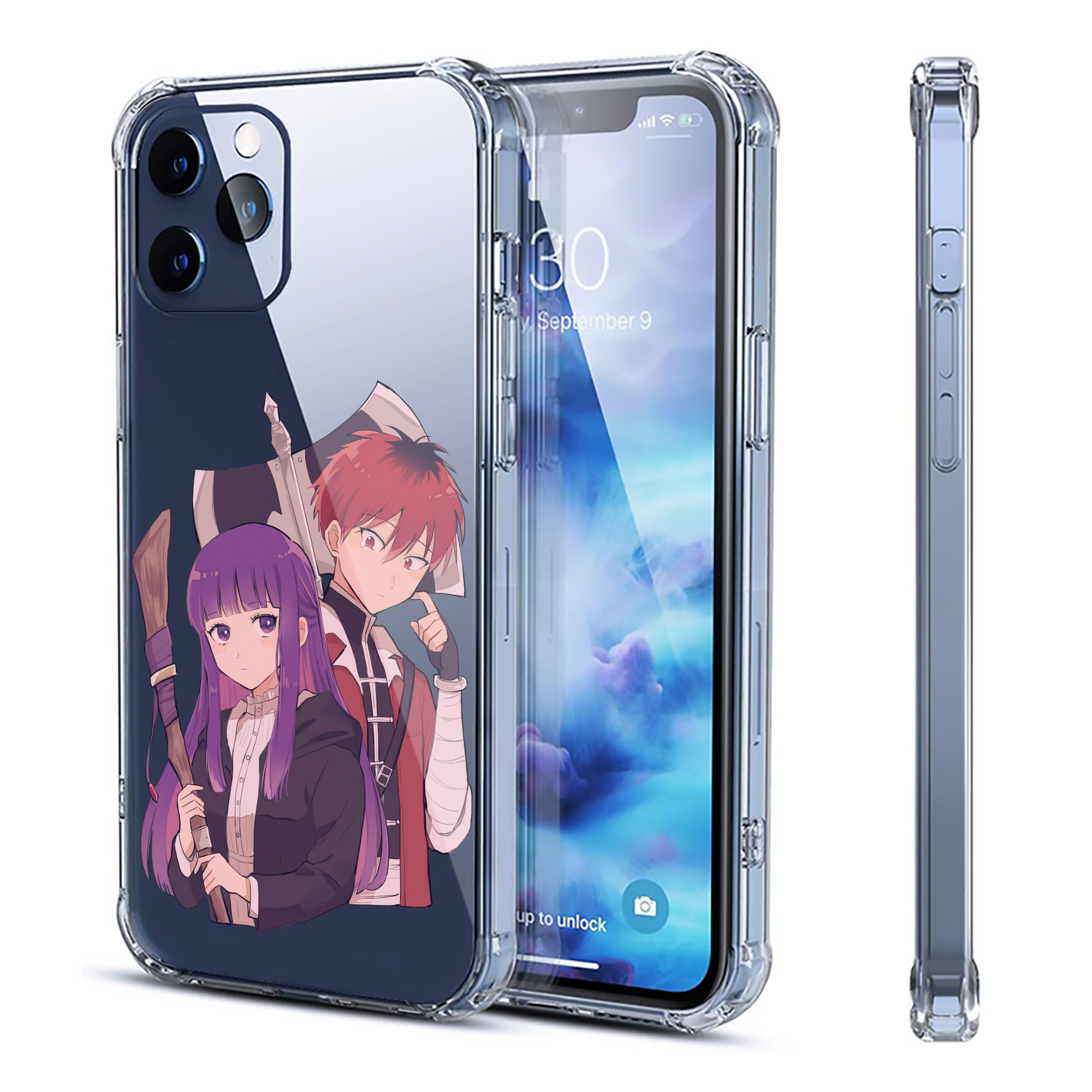 （画像用） 葬送のフリーレン Frieren 【iPhone 12シリーズ対応】透明スマホケース（クリアソフトケース）